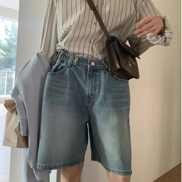 LUCRETIA - 3036 CELANA PENDEK WANITA KOREAN STYLE HOT PANTS MIDI WOMEN RETRO hot pants wanita korean