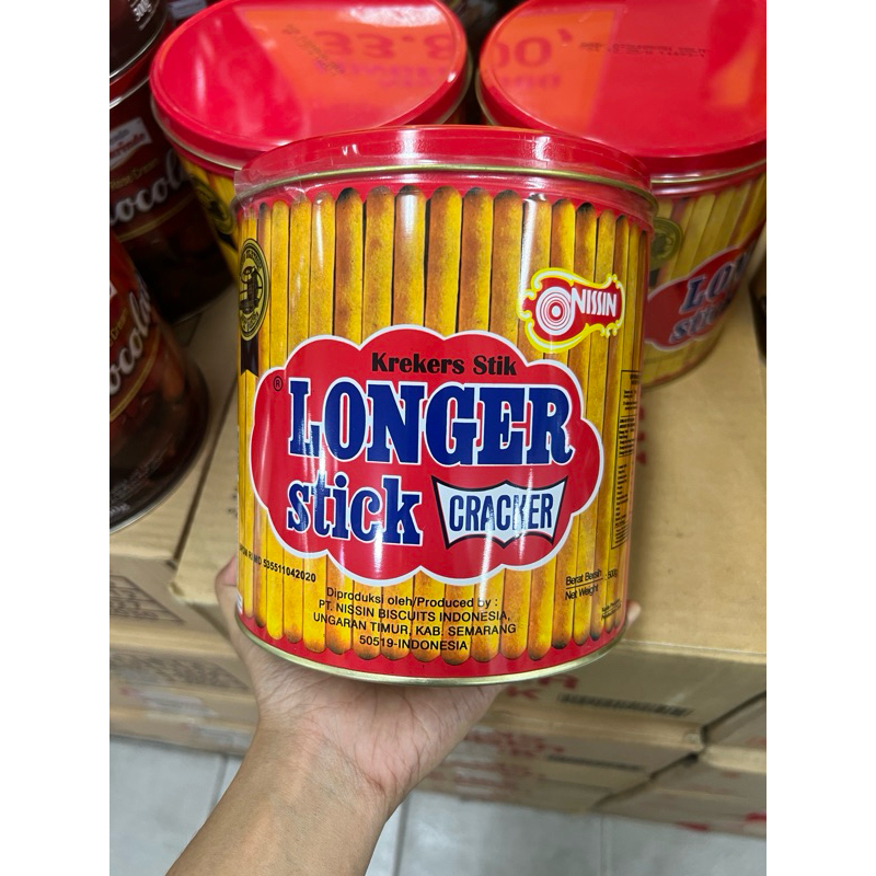 

Nissin longer stick crackers kaleng 500gr