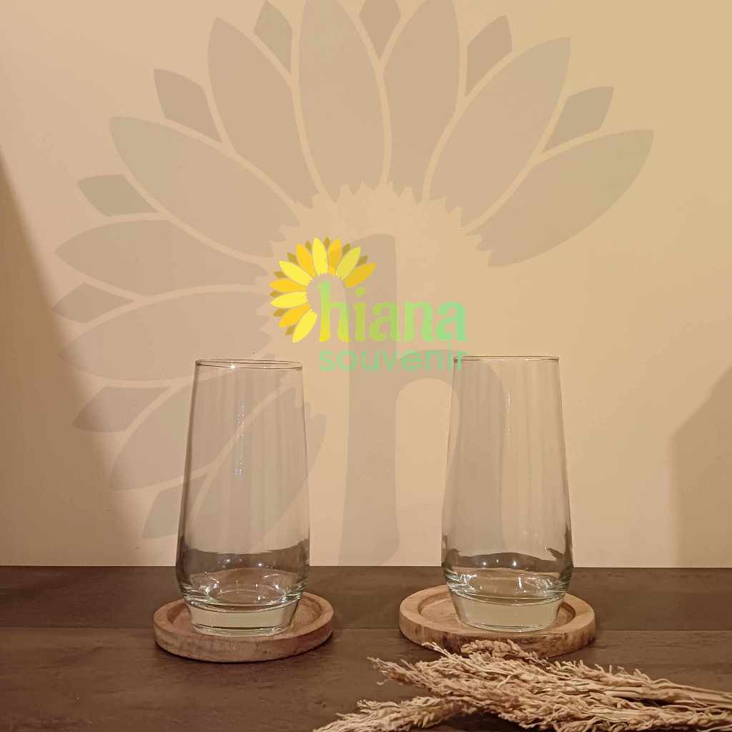 Souvenir Gelas Siena Cetak Sablon Custom / Souvenir Gelas Kaca Aestetic
