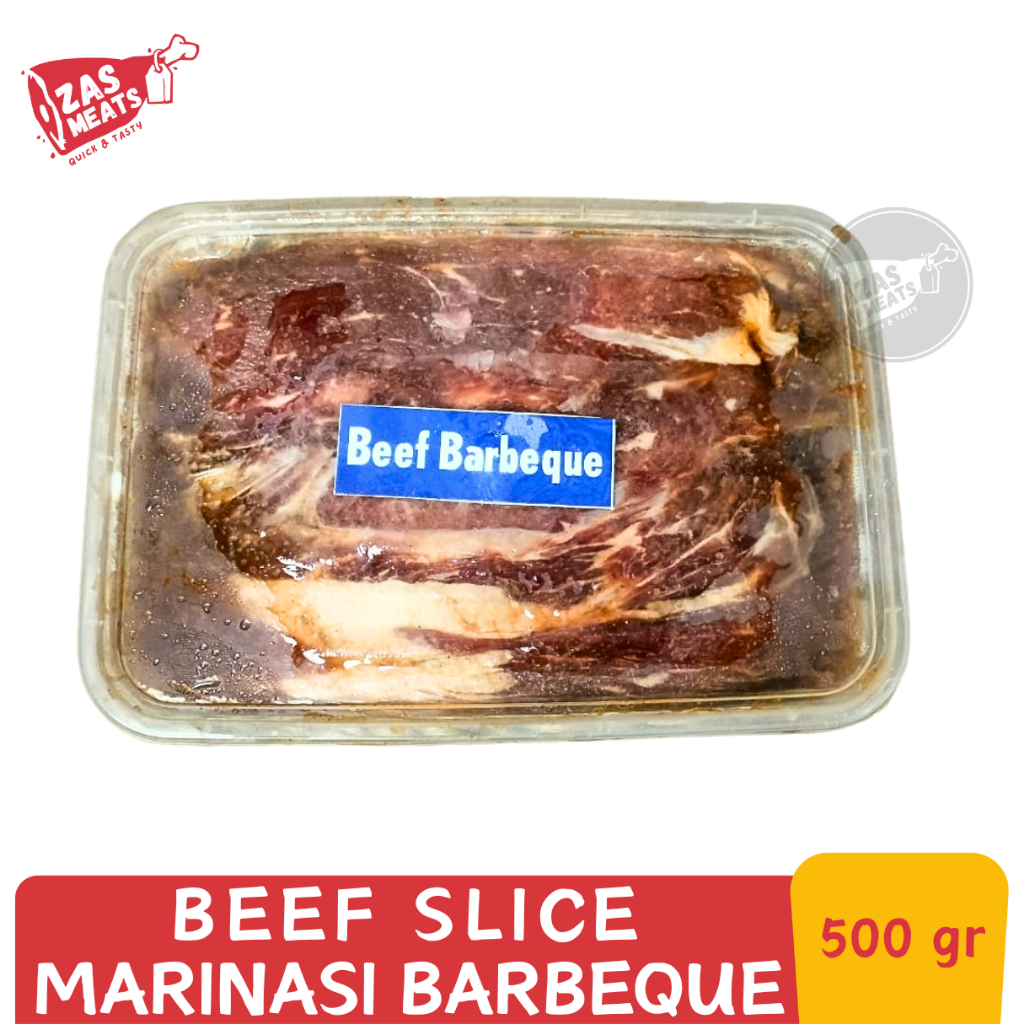 

DAGING SLICE BBQ 500GR | Beef Marinasi Rasa Barbeque 500 gram | Grill