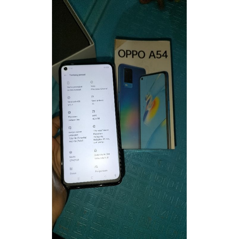 Hp OPPO A54 Second Ram 4/64