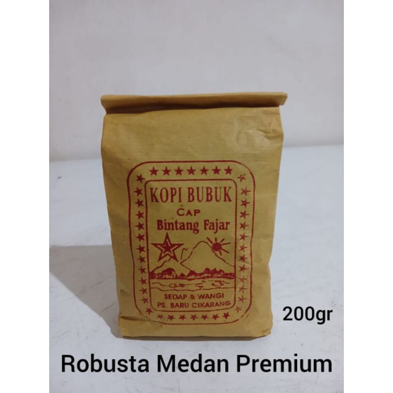 

Kopi Bubuk Robusta Medan Premium Coffee -200Gram