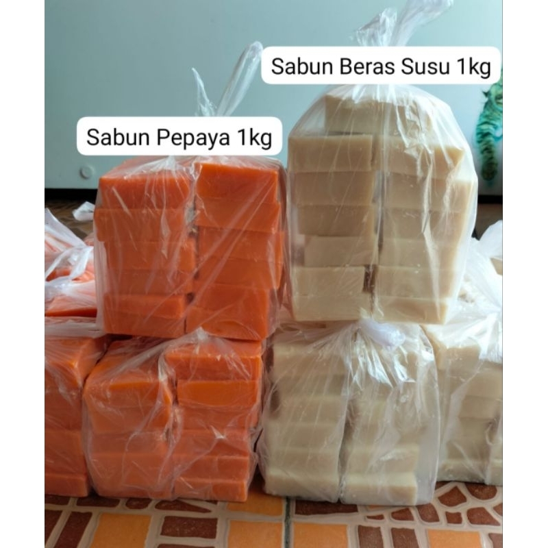 500g SABUN PEPAYA KILOAN/SABUN SIRIH
