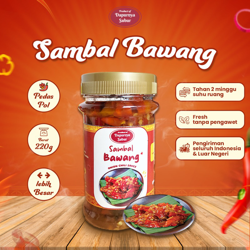 

Sambal Bawang 200Gr Dapurnya Subur
