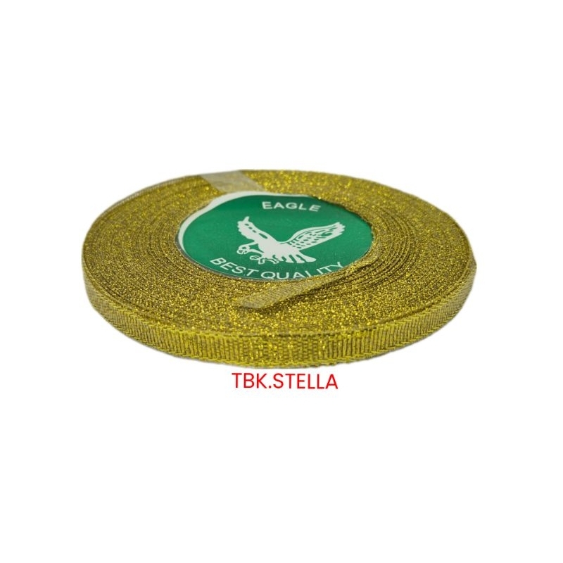 

PITA EMAS GLITTER 1/4 INCHI 0.6 CM 1 ROLL