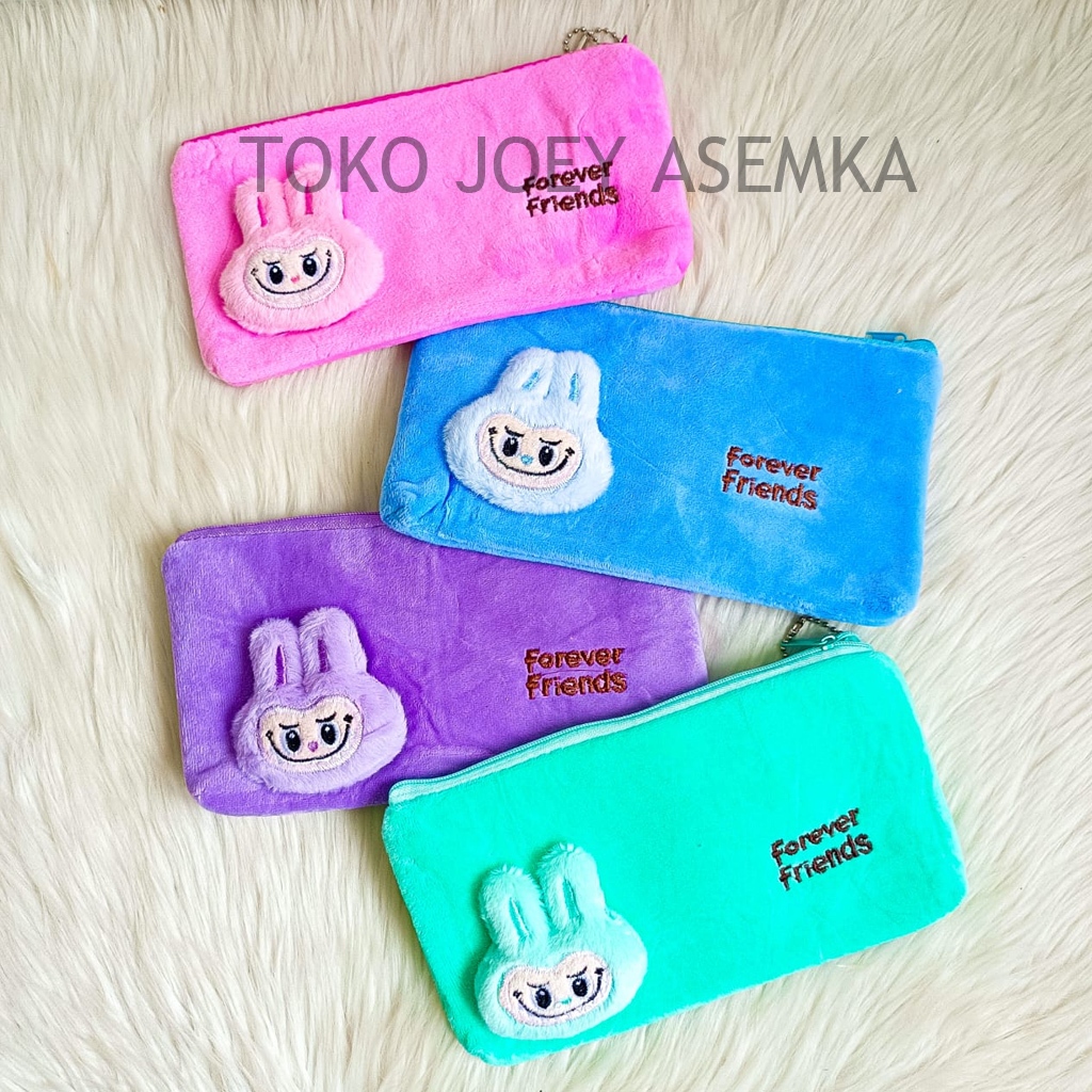 

KOTAK PENSIL LABUBU KAIN PLUSHY THE MONSTER LISA BLACKPINK TEMPAT PENSIL PENCIL CASE TEPAK PLUSHIE PLUSH LEMBUT BONEKA