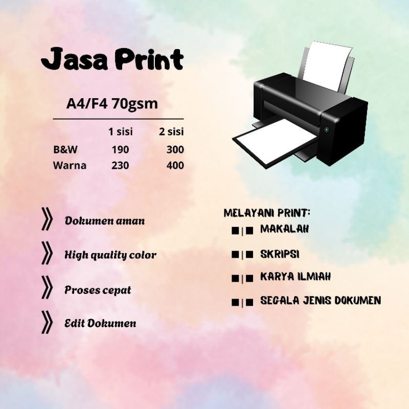 

Jasa Print Dokumen A4 dan F4