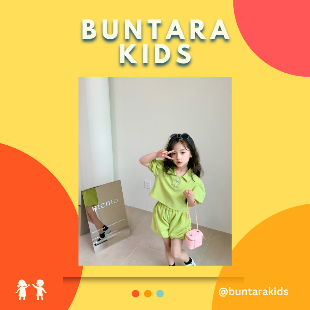 YGM Set Baju dan Rok Anak Perempuan Korean Style