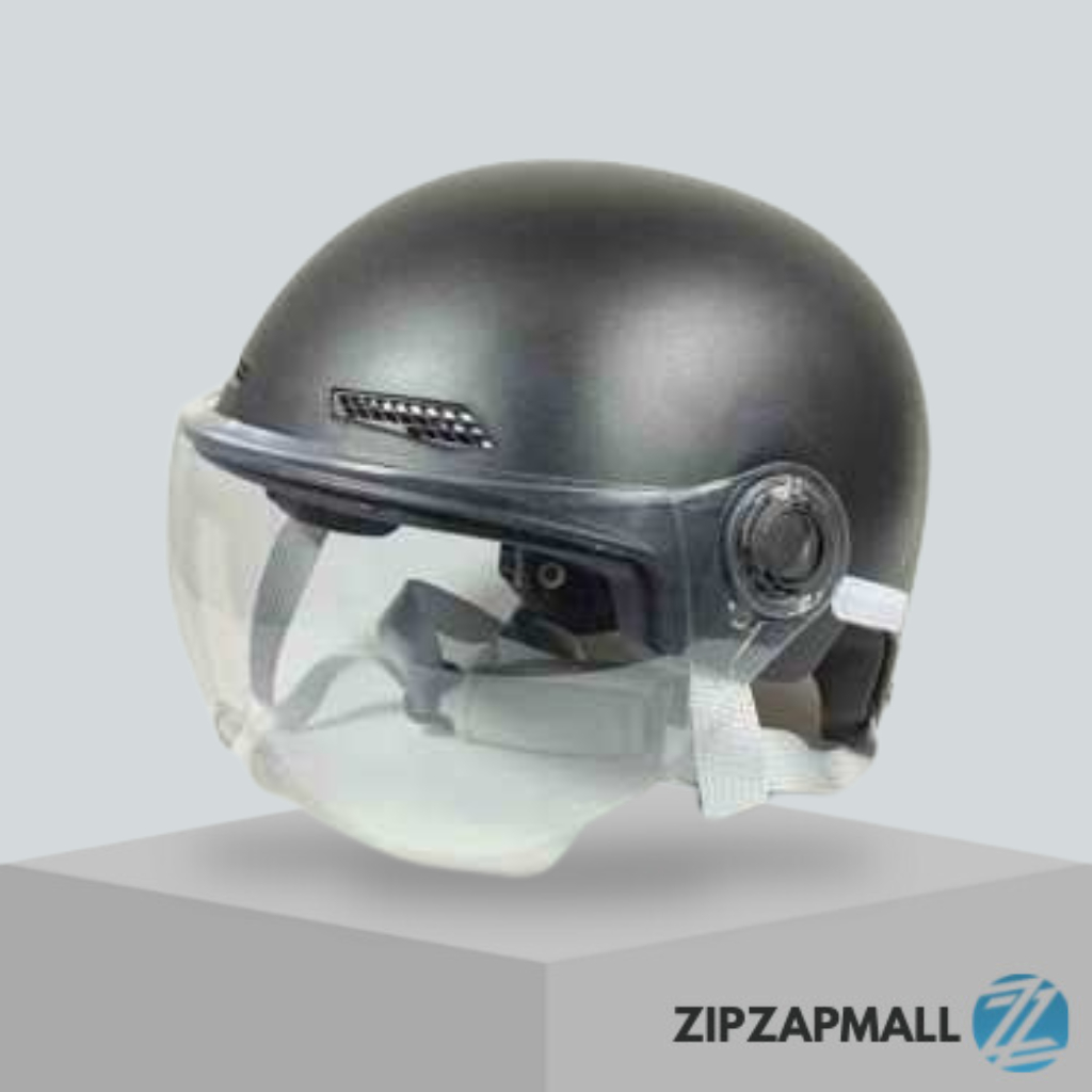 Helm Sepeda Skuter Motor Half Face Dark Visor Retro Vintage/Helm Sepeda SNI Dewasa Pria Wanita