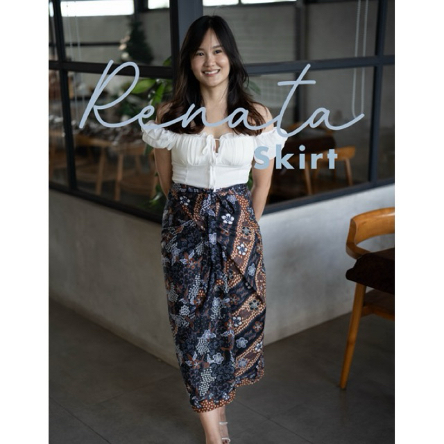 Rok Lilit Instant / Bawahan Kain Batik Casual / Graduation - Renata