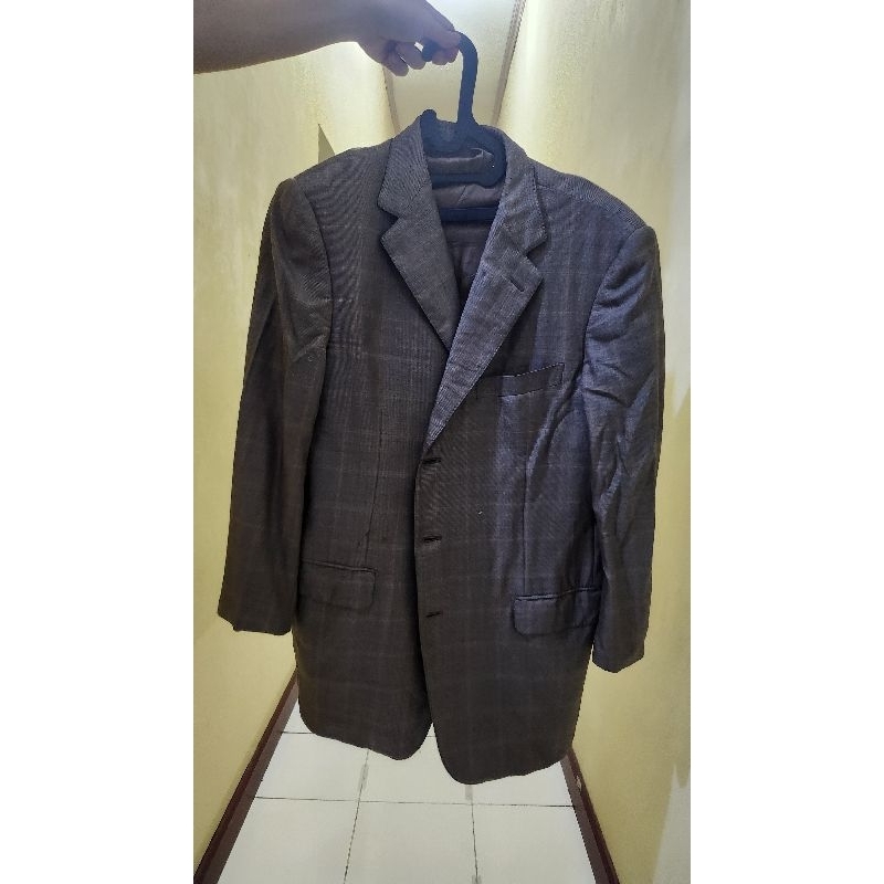 Preloved- Ermenegildo Zegna Couture Wool-Silk Suit only - Luxury Brand Jas Formal Pria