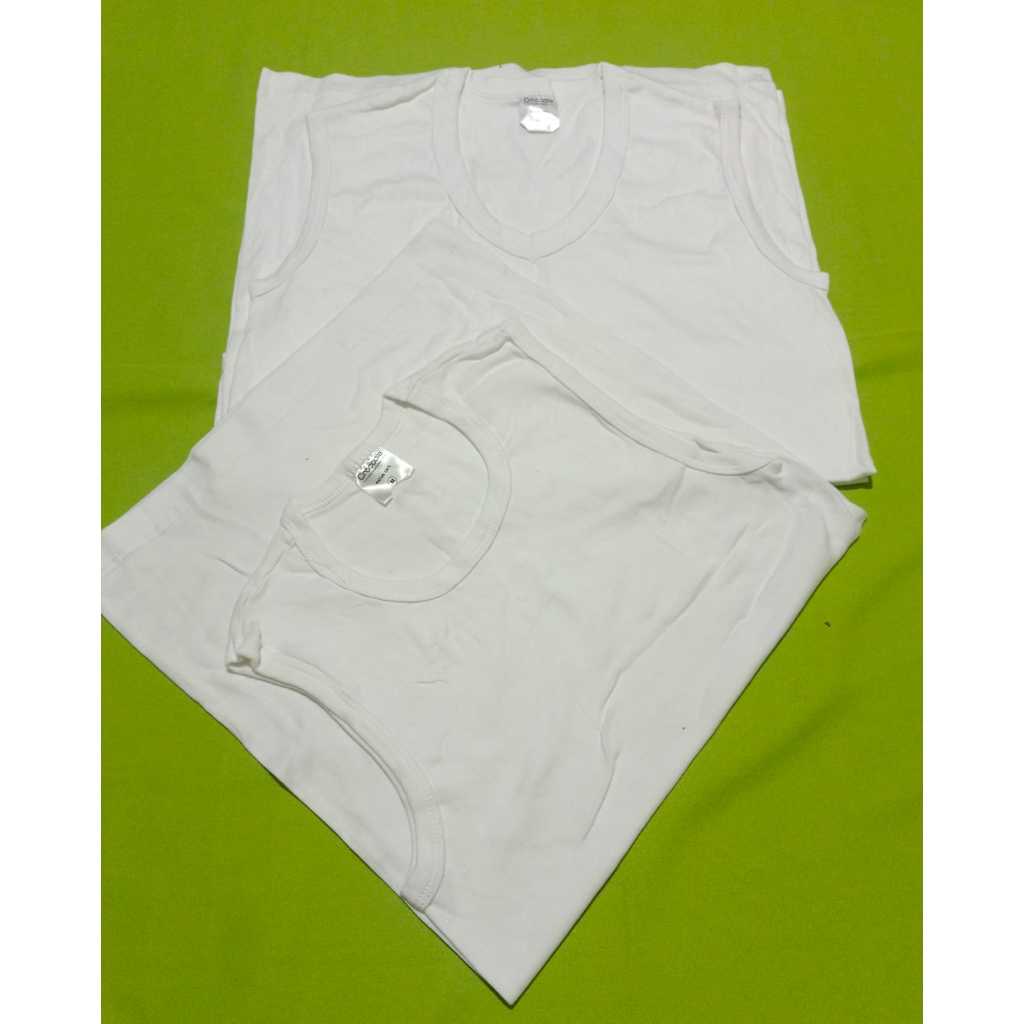 KAOS DALAM LAKI LAKI DEWASA TANKTOP CROCODILE PUTIH BARNG STOK PABRIK