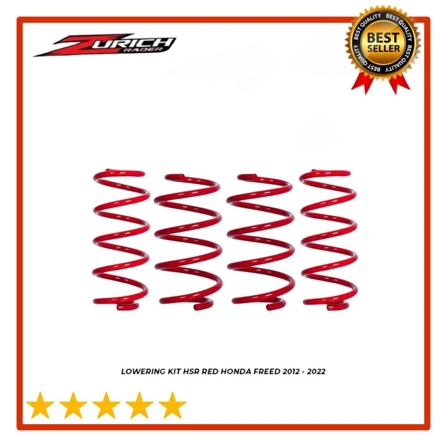 Per Ceper Mobil Honda Freed Lowering Kit Hsr  Spring Red Untuk Honda Freed 2012 - 2022