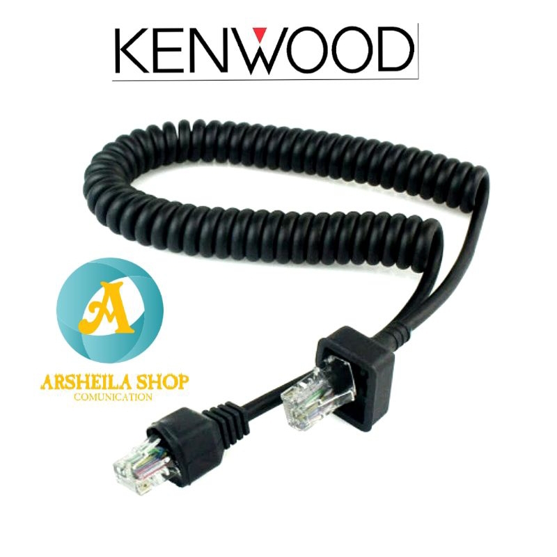 Kabel spiral mic radio rig kenwood Tm 281 Tm 271