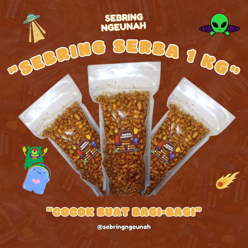 

Sebring Ngeunah_Serba 1Kg Seblak Kering (Makaroni, Kemplang, Krupuk Putih) Pedas & Tidak Pedas