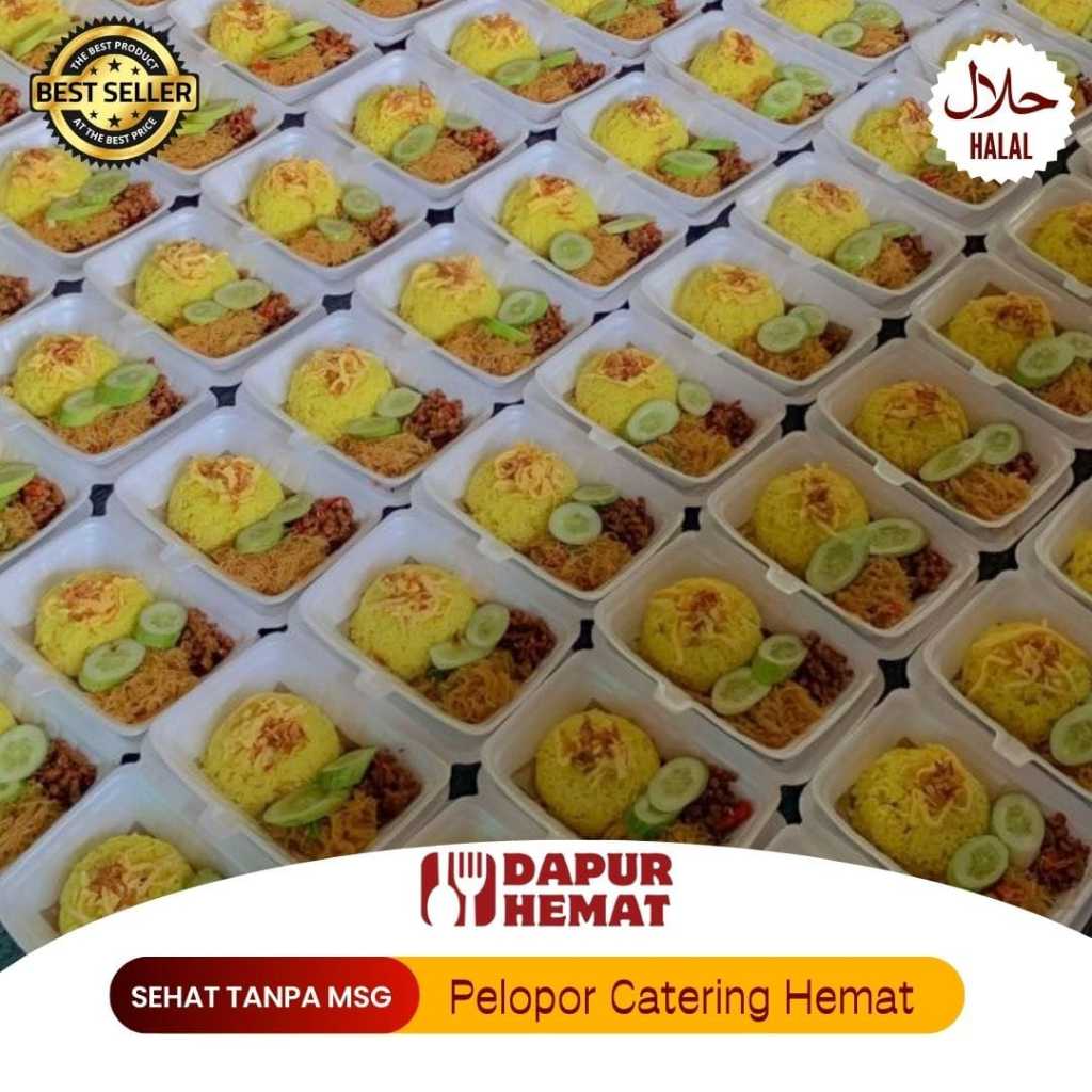 

Dapur Hemat - Paket Nasi Kuning Ekonomis Jumat Berkah Enak Halal Lezat Makanan Siap Saji Populer