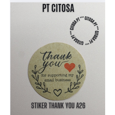 

Sticker Thankyou 1 Roll 500 Pcs / Stiker A26 Thank You / Sticker Amplop / Stiker Terima Kasih Stiker Terima Kasih