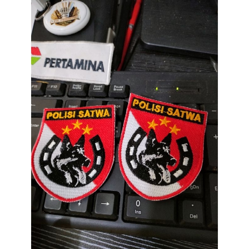 bordir polisi satwa / logo tribrata