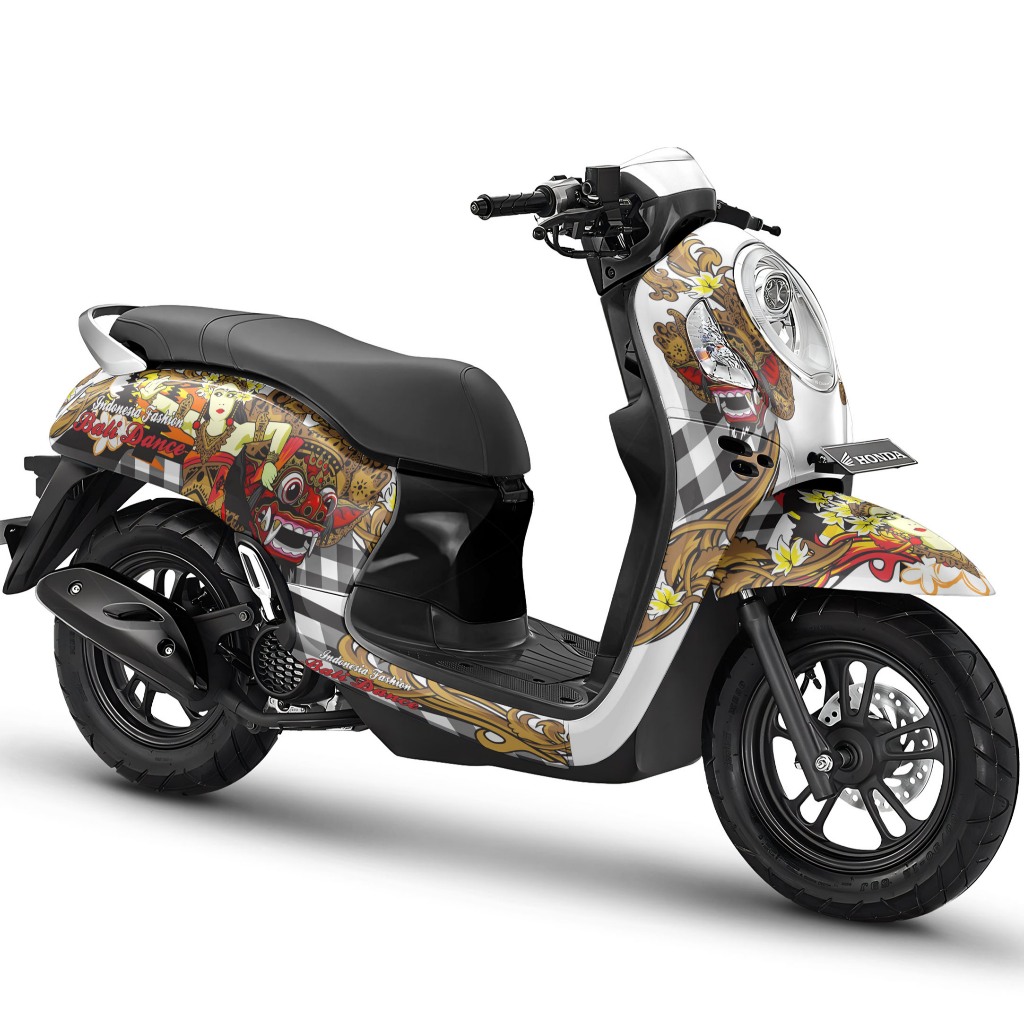 Decal Scoopy Full Body - Stiker Full body Scoopy FI Sporty Stylish Prestige - Bali Barong