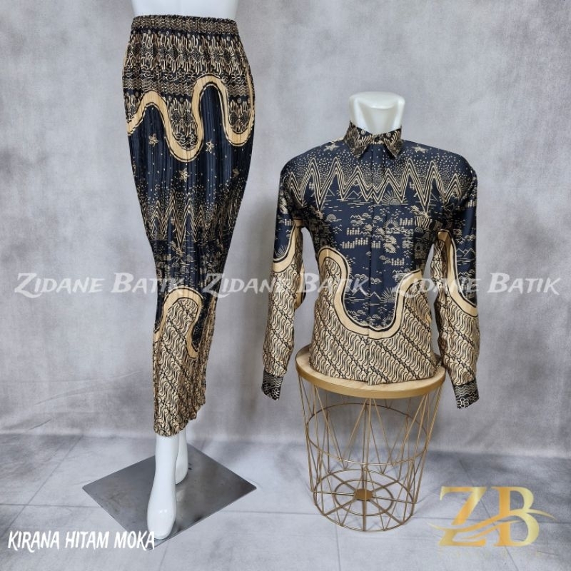 kemeja batik couple keluarga / rok plisket batik couple / baju batik couple pasangan / baju batik co