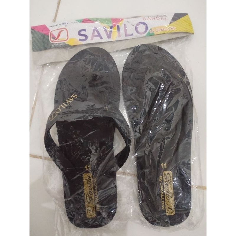 Sandal Jepit Swallow Original Black Gold Savilo