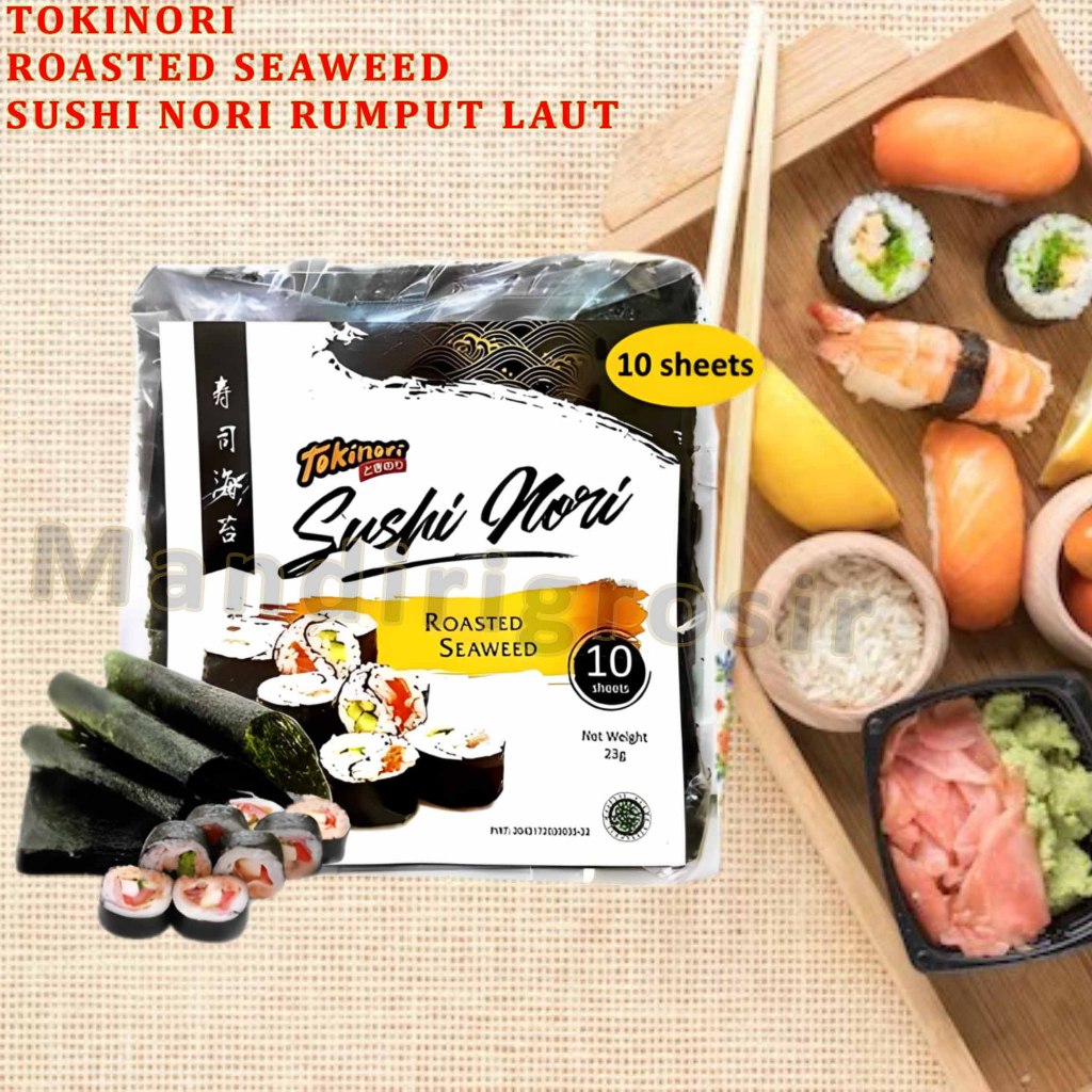 

Cemilan Roasted Seaweed * Tokinori * Cemilan Sushi Rumput Laut * Isi 10sheet 25gr