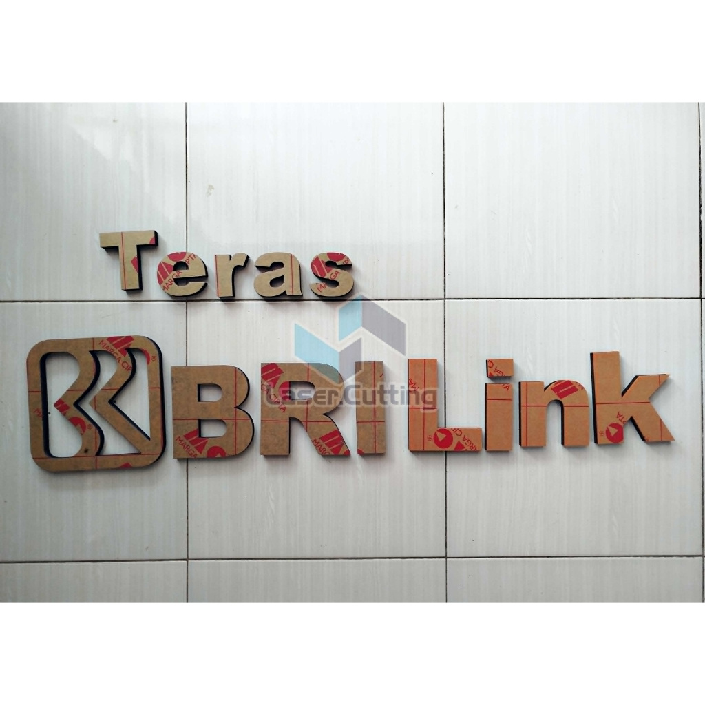 TERAS BRI LINK/ LOGO TERAS BRI LINK AKRILIK MURAH/AGEN BRI LINK