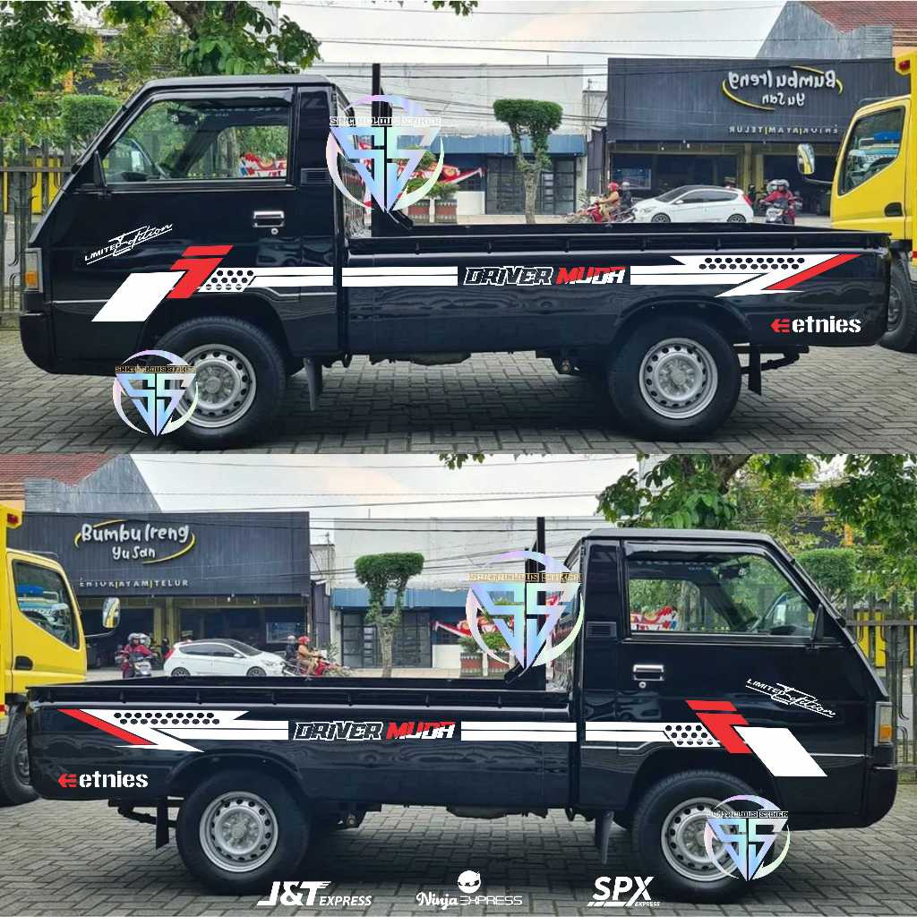 terbaru cutting sticker mobil pick up cutting sticker pick up l300 cerry dll