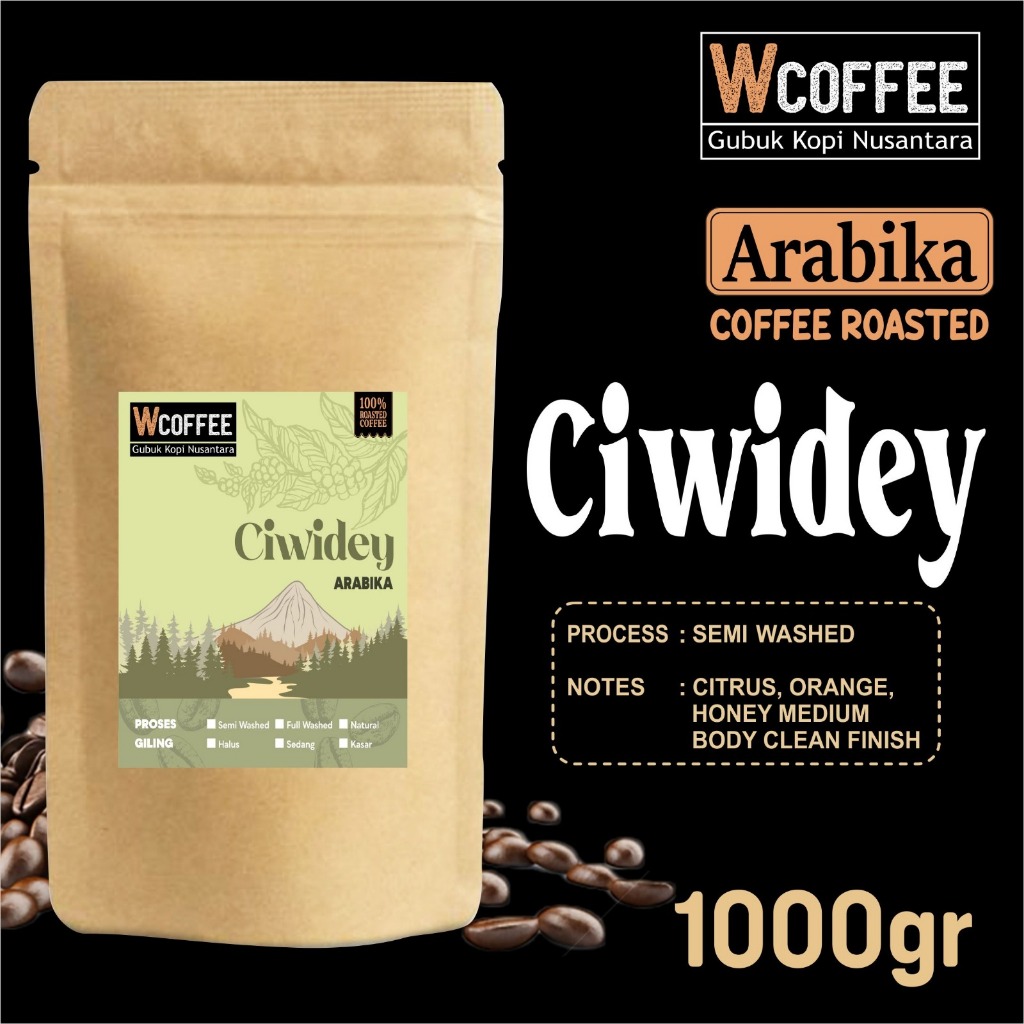

Kopi Arabika Ciwidey 1000gr - Biji Kopi by wcoffee