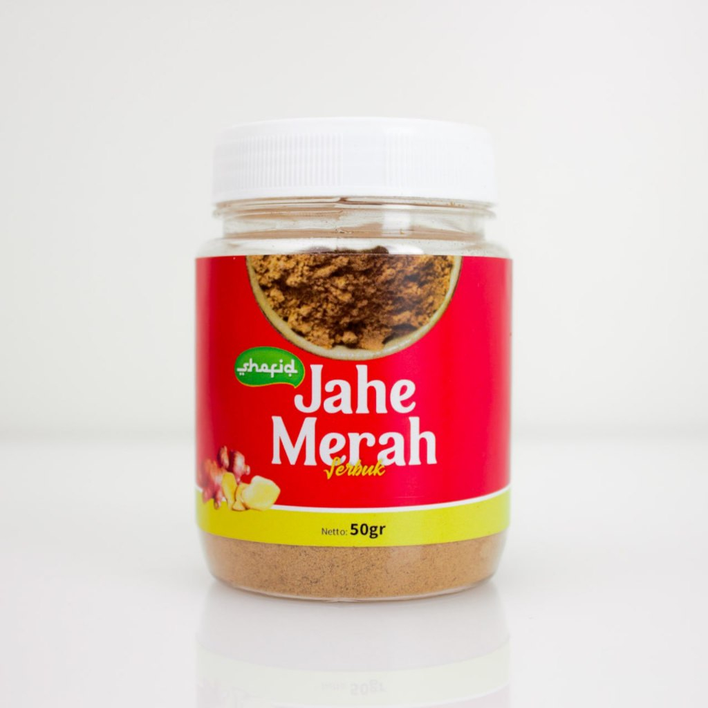 

Serbuk Sehat Jahe Merah Shafid Grade A 40 gram | Jahe Merah Bubuk 100% Murni Kulaitas Premium