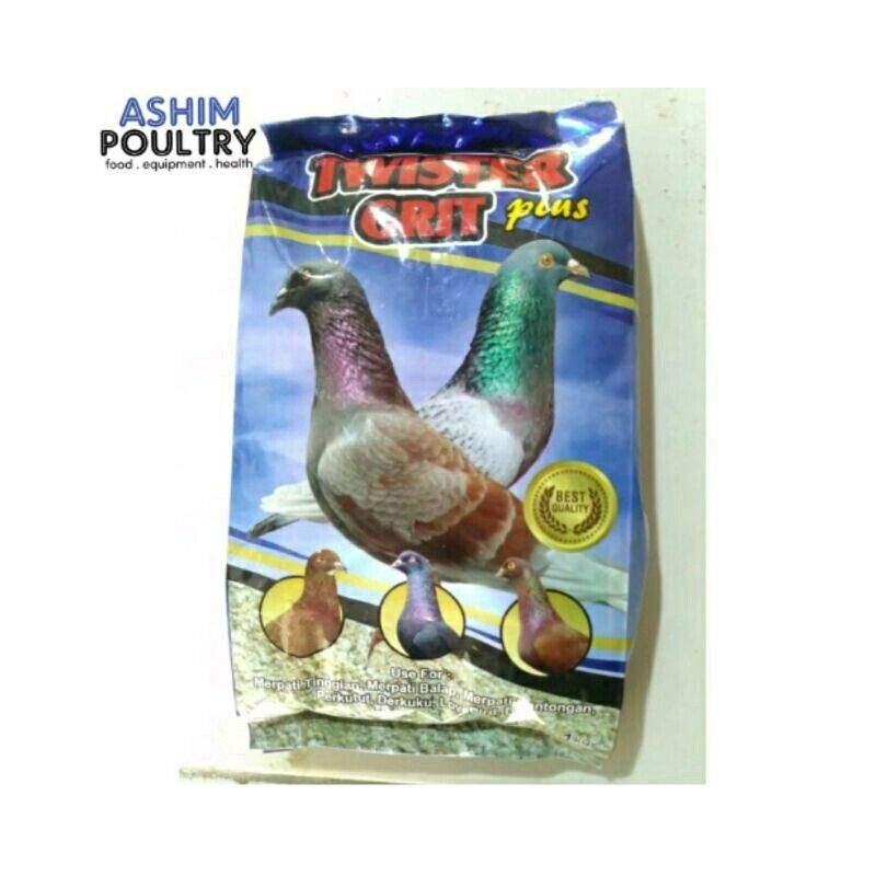 Twister grit plus remisan asinan merpati 1kg