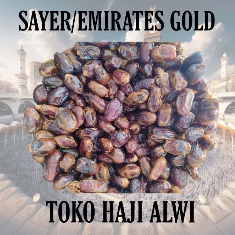 

KURMA EMIRATES GOLD / KURMA SAYER / OLEH OLEH UMROH HAJI REPACK 500gram