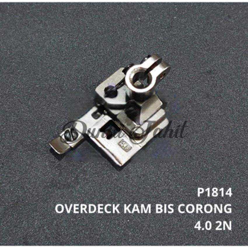 P1814 Sepatu Corong Kam Bis 4.0MM 2 Jarum Mesin Jahit Overdeck