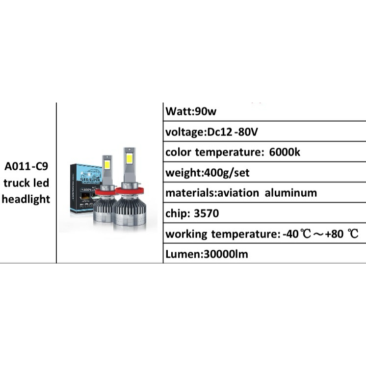 H4 C9 Rekomendasi Lampu Utama Truk Canter Fuso