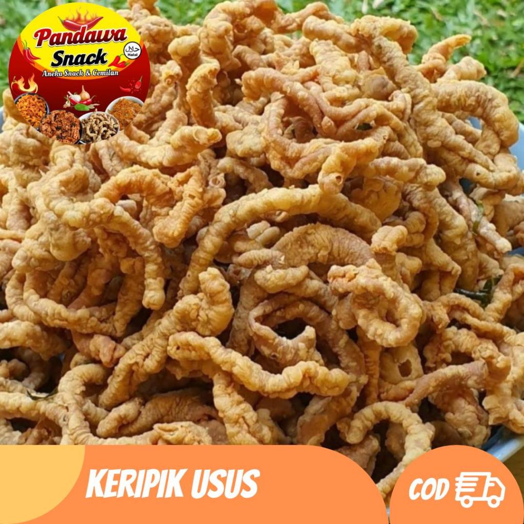 

Kripik Usus 250gr & 500gr - Camilan Pedas Manis