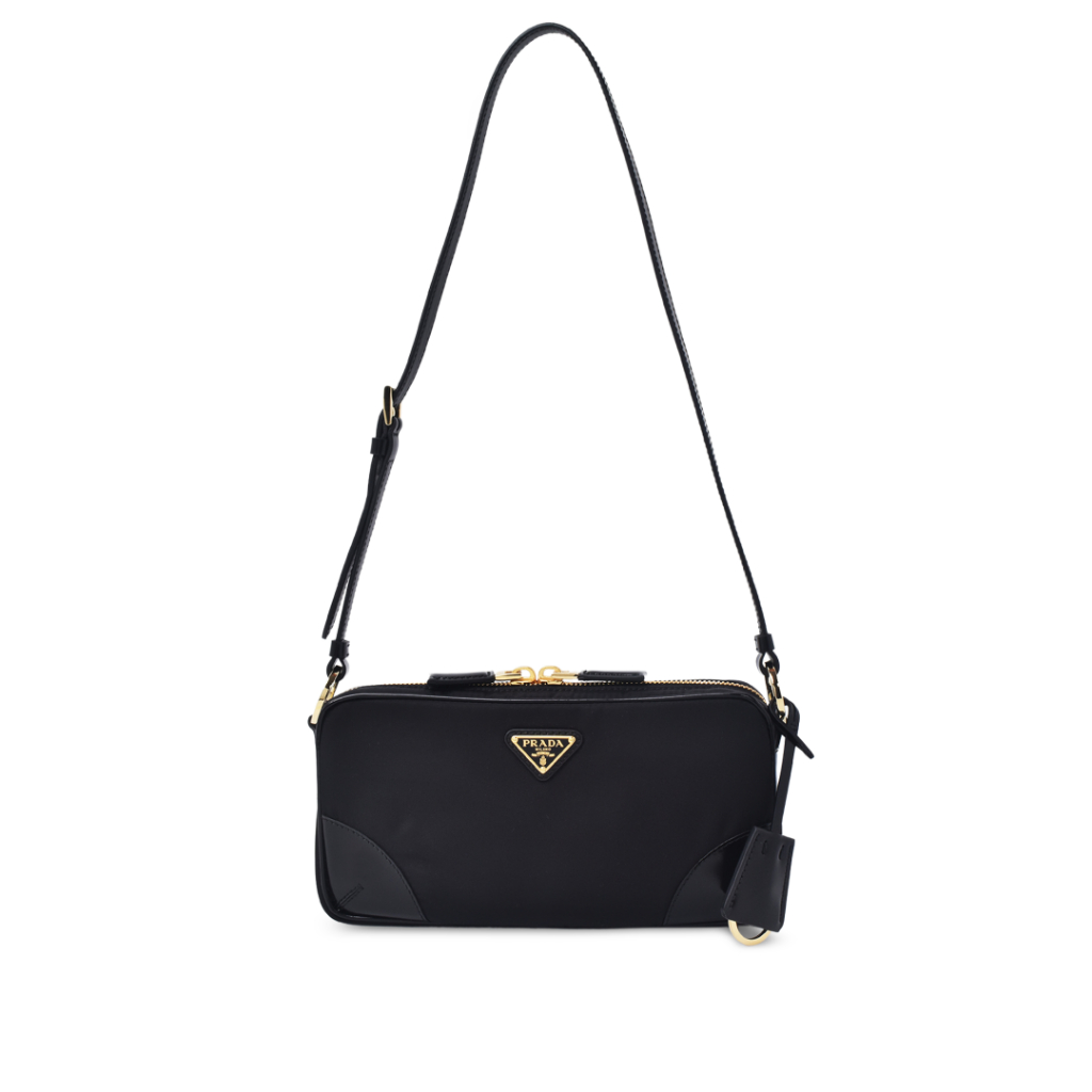 PRADA Re-edition 2002 mini shoulder bag re-nylon and brushed leather
