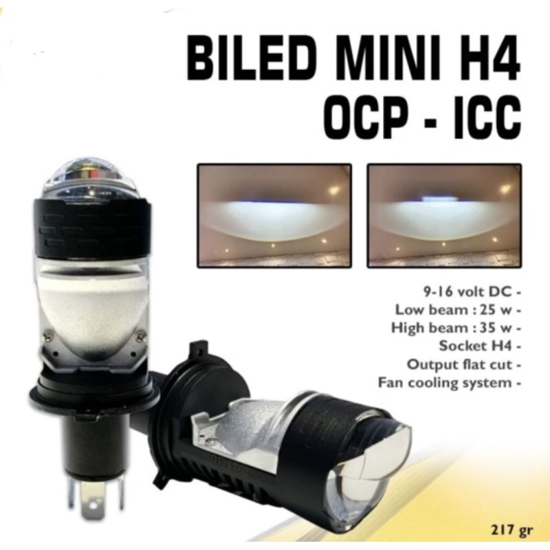 Lampu H4 Led Projie BILED Mini H4 Laser 35 WATT OCP