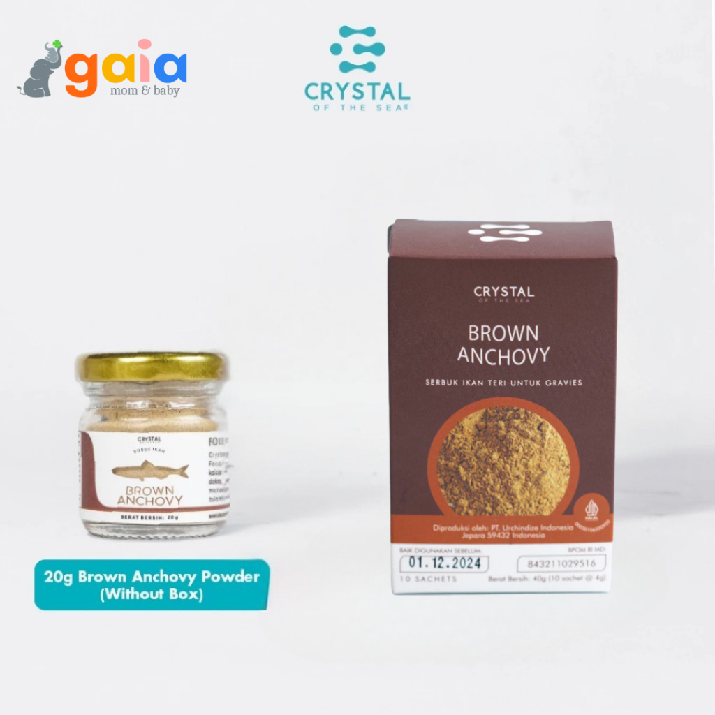 

Crystal Of The Sea Brown Anchovy Powder | Bumbu Kaldu Penyedap MPASI Premium