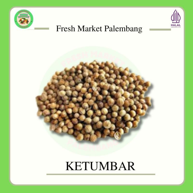 

Ketumbar kasar 100gram -Fresh Market Palembang-