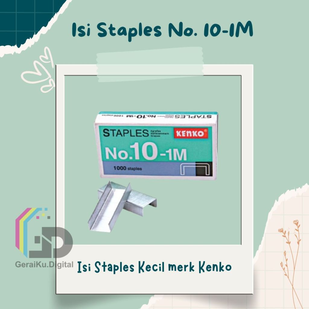 

(PCS) ISI STAPLES (Stapler) KECIL NO 10-1 M