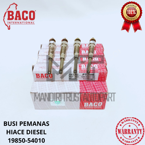 BUSI PEMANAS HIACE DIESEL INNOVA BUSI DIESEL ORIGINAL BACO BERGARANSI 4PCS