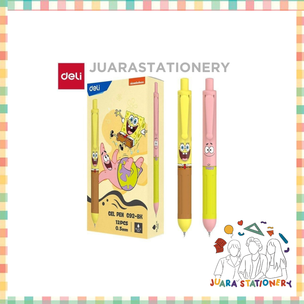 

Pulpen Gel Retractable Deli Spongebob EG92-BK (3137)