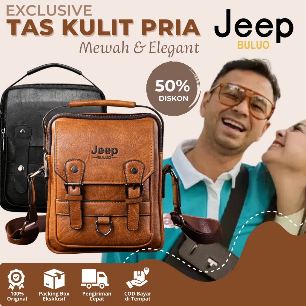 [TERBARU] Tas Premium Jeep | high Quality Kulit | Tas Selempang Original | Terlaris