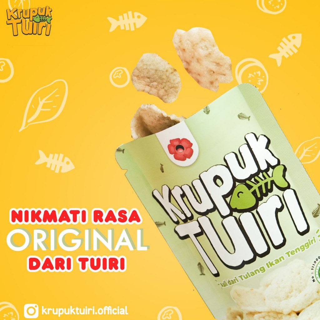 

[READY STOK] Krupuk Tulang Ikan Tenggiri Rasa Original - 70g