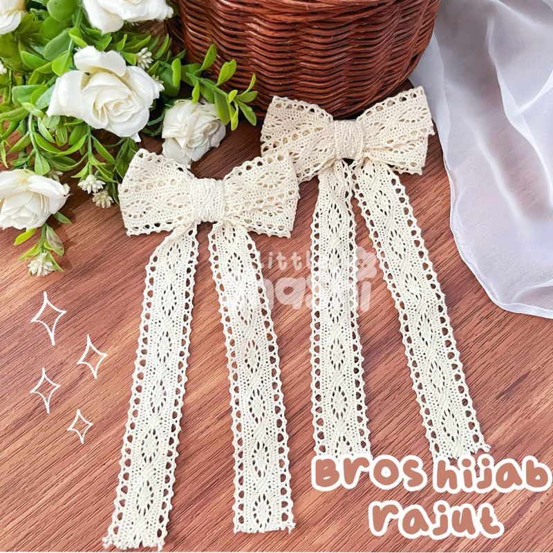 Bros Hijab Pita Kepala Anak Rajut Aesthetic Bros Coquette Bros pita