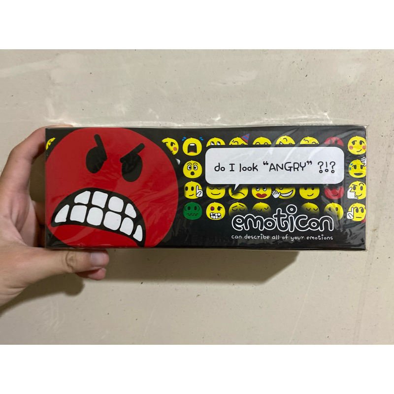 

TEMPAT PENSIL MAGNET KERTAS gambar emoji + ISI ALAT TULIS