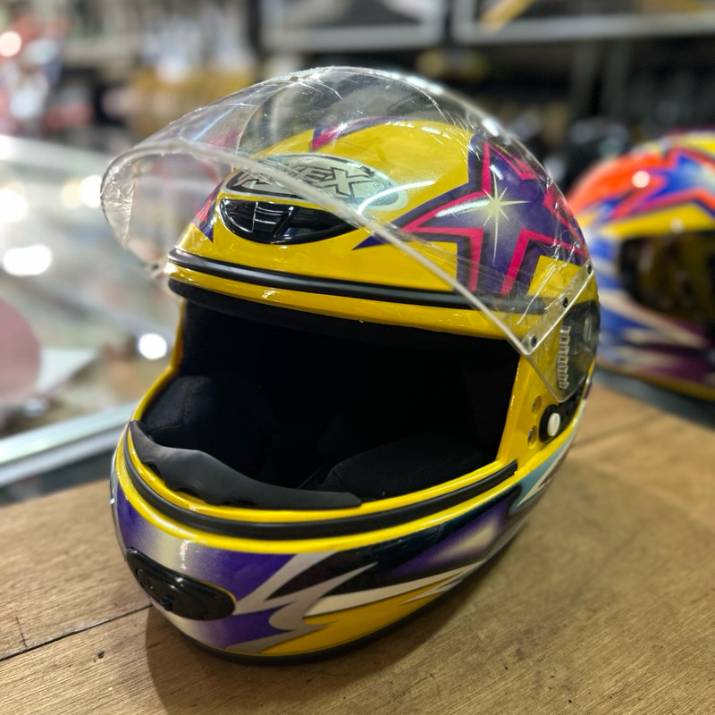 Helm Full Face Index/Avex BS-7 Dewasa Import YELLOW PINK