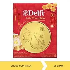 

Coklat koin Imlek / Delfi Milk Chocolate Imlek Edisi Tahun Naga / DELFI Gold Coin CNY Tahun Ular 2025