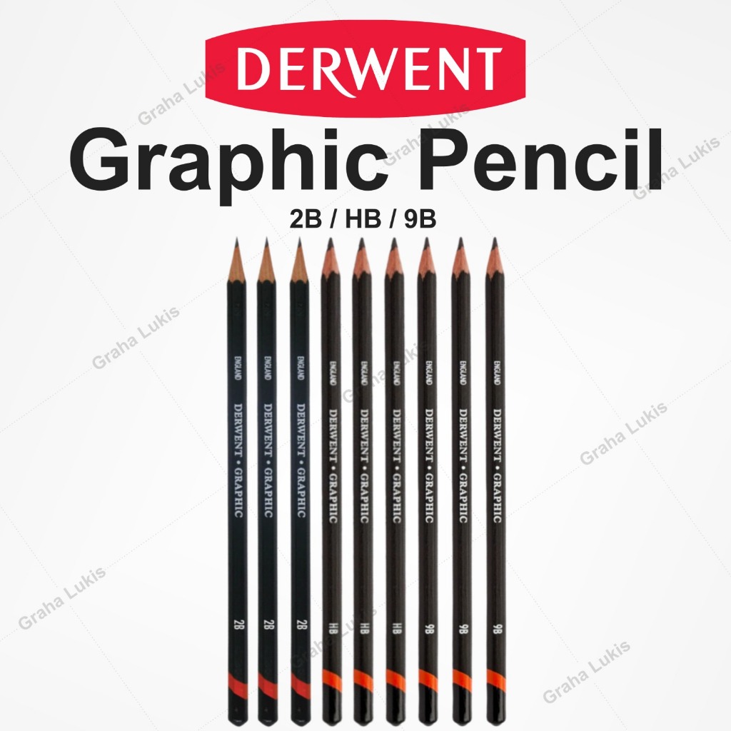 

Derwent Graphic Pencil 2B / HB / 9B