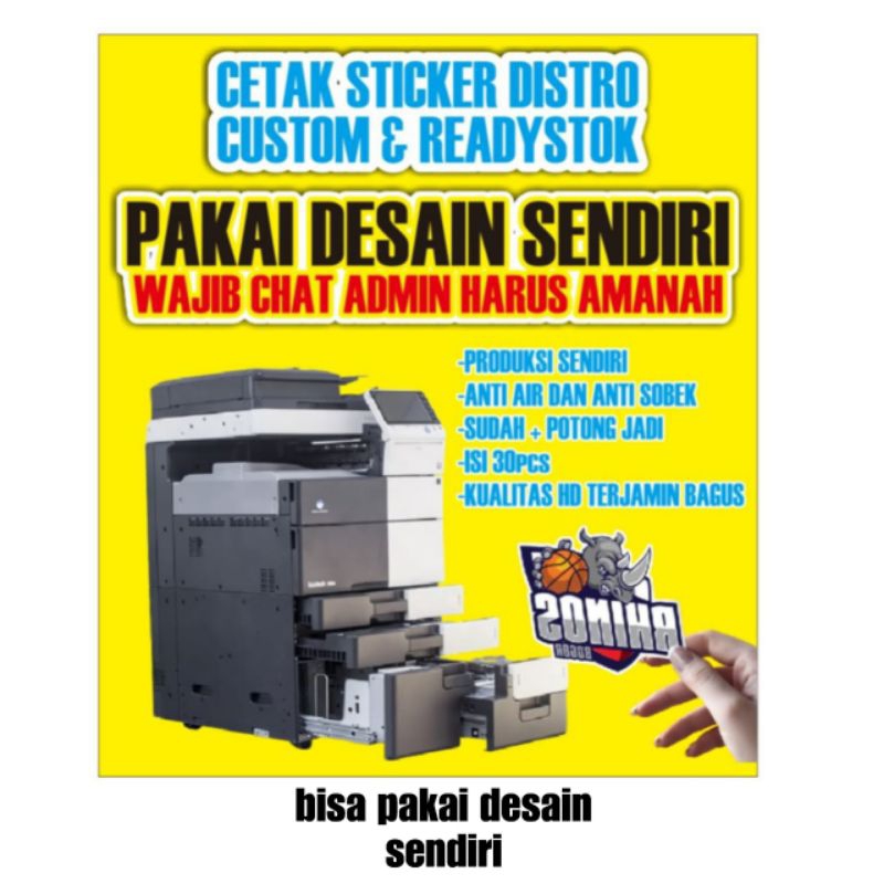 

TERSEDIA ANEKA PRODUK STIKER DARI BERBAGAI VARIAN DAN MODEL TERLENGKAP, MULAI STIKER KARTUN, SHOLAWATAN, BRAND, DISTRO, BAND METAL, DAN BISA CUSTOM PAKAI DESAIN SENDIRI LHO KAK :)